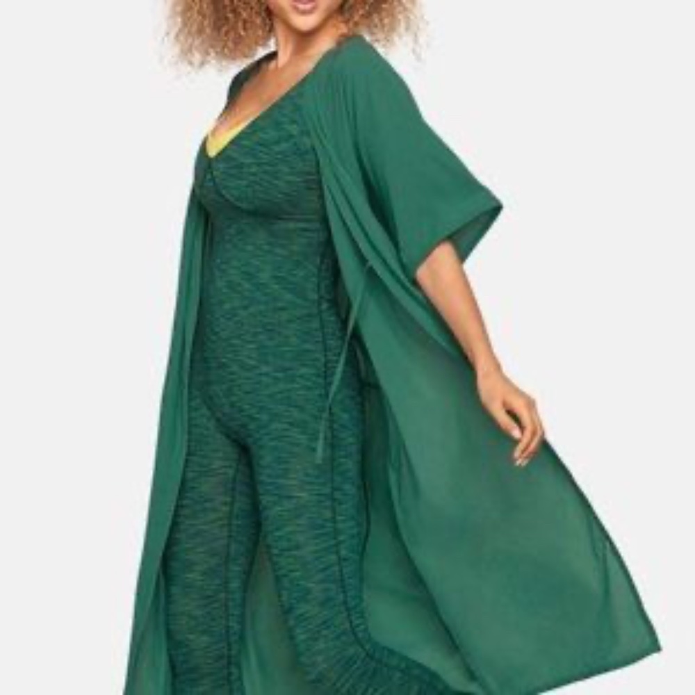 Outdoor Voices Tissue Weave Wrap Kimono Medium